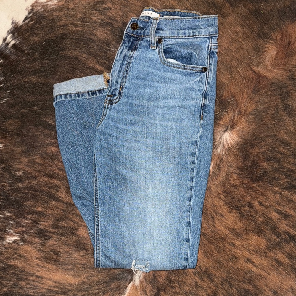 Eunina Light Blue Straight Leg Jeans